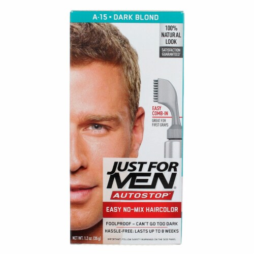 Just For Men AutoStop Comb-In A-15 Dark Blonde Hair Color, 1 ct - Harris  Teeter
