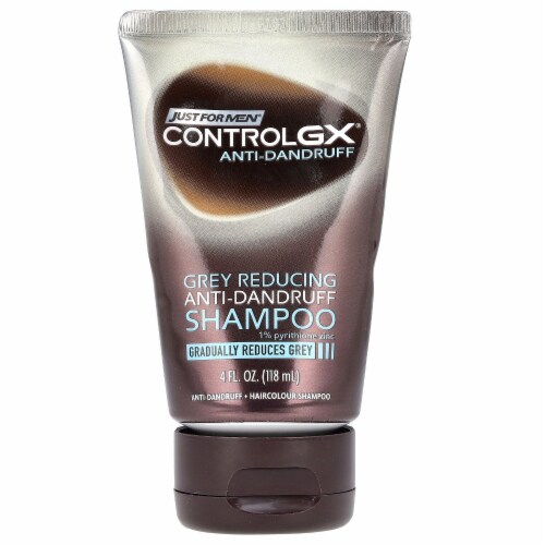 Men Control GX Grey Reducing Anti-Dandruff Shampoo with Zinc Treatment, 4 Fl Oz - Pack of 1 Perspective: front