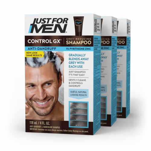 Just For Men ControlGX Grey Reducing Anti-Dandruff Shampoo Perspective: front