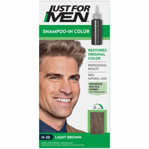 Just For Men Shampoo-in Gray Hair Color, H-35 Medium Brown 