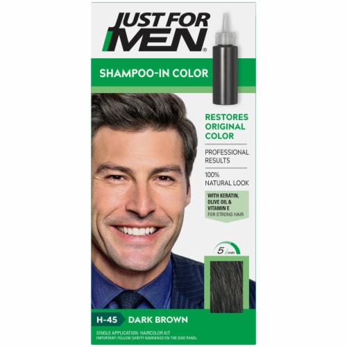 Just For Men Shampoo-in Gray Hair Color, H-35 Medium Brown 