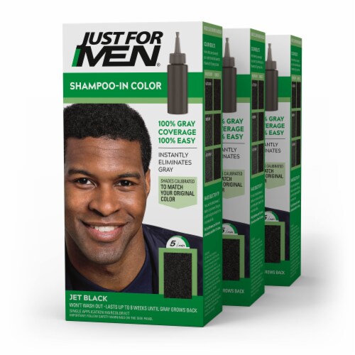 Just For Men® Jet Black Shampoo-In Color Men's Hair Color Perspective: front