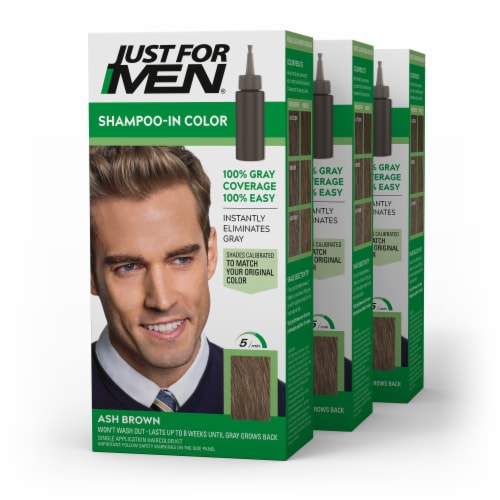 Just For Men® Ash Brown Shampoo In Color Perspective: front