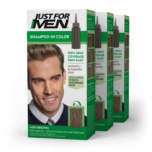 Just For Men® Ash Brown Shampoo In Color Perspective: front