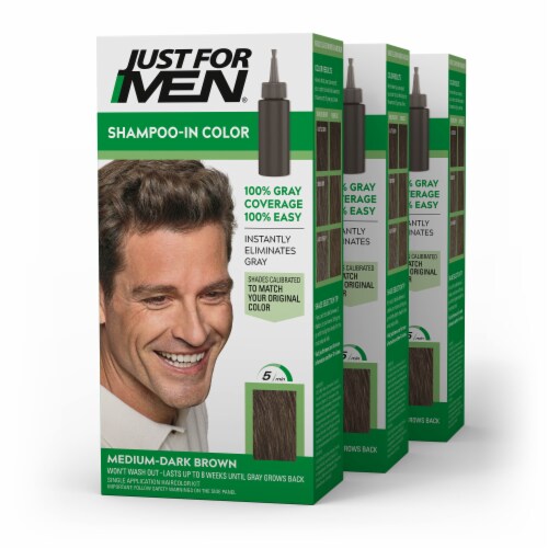 Just For Men Medium-Dark Brown H-40 Shampoo-In Color Perspective: front
