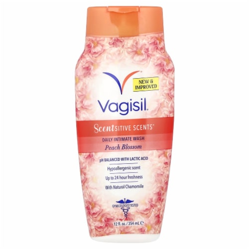 Vagisil Wash Peach Blossom 12 fl. oz. Perspective: front