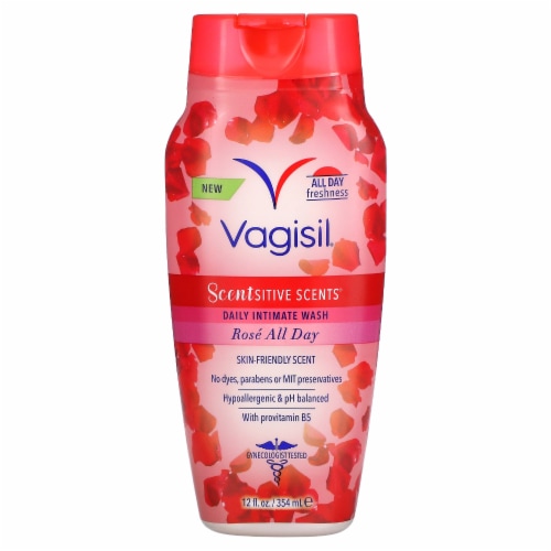Vagisil Scentsitive Scents Daily Intimate Wash Rose All Day - 12 fl oz (354 ml) Perspective: front