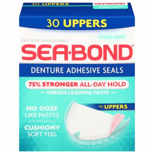 Sea-Bond® Upper Adhesive Fresh Mint Denture Seals, 1 ct - Foods Co.