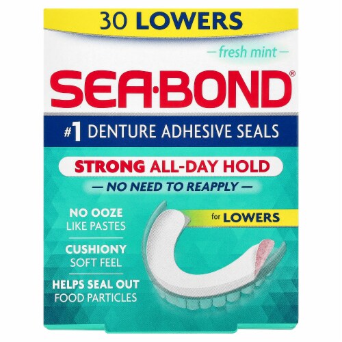 Sea-Bond® Lower Adhesive Fresh Mint Denture Seals, 1 ct - Harris Teeter