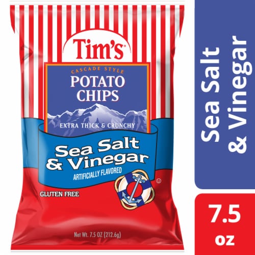 Tim's® Sea Salt & Vinegar Potato Chips Perspective: front