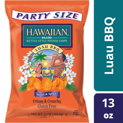 Hawaiian® Luau BBQ Kettle Chips Perspective: front