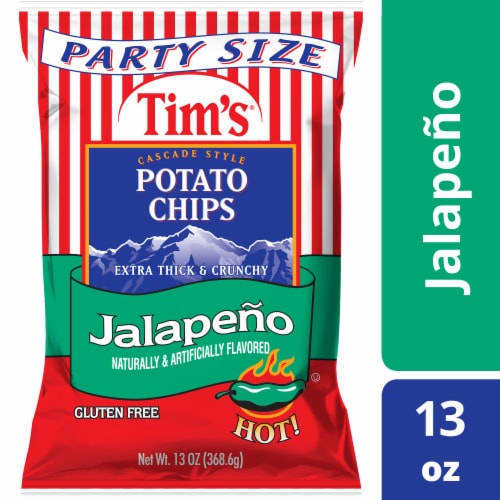 Tim's® Gluten Free Jalapeno Cascase Style Potato Chips Perspective: front