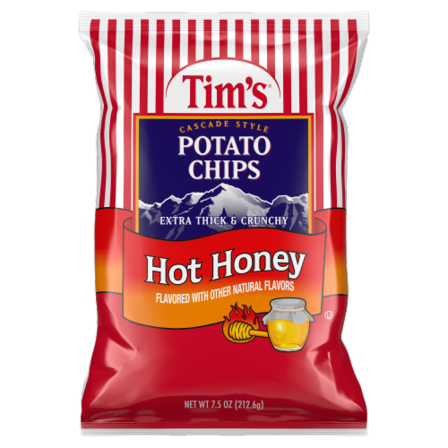 Tim's® Hot Honey Potato Chips Perspective: front