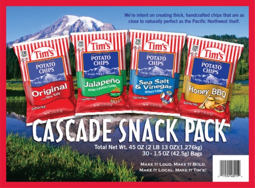 Tim's® Kettle Chips Cascade Variety Pack Perspective: front