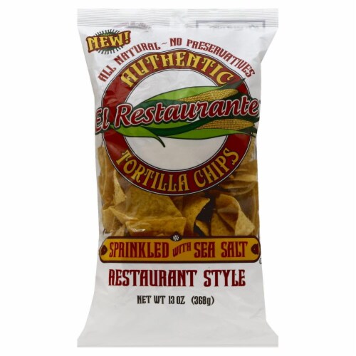 El Restaurante Restaurant Style Tortilla Chips Perspective: front