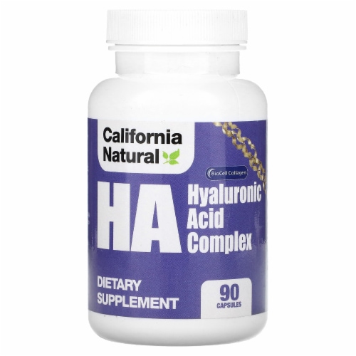 California Natural HA Hyaluronic Acid Complex - 90 Capsules Perspective: front