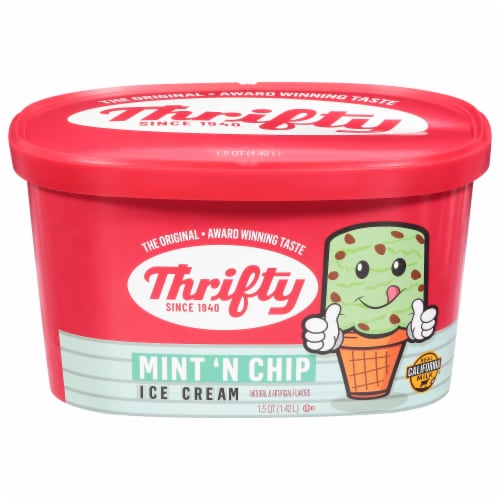 Thrifty Mint 'N Chip Ice Cream Perspective: front