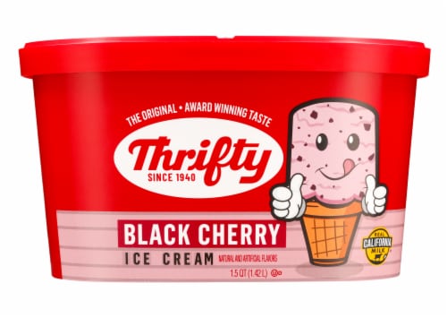Thrifty Black Cherry Ice Cream Tub Perspective: front