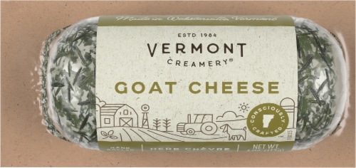 Vermont Creamery® Herb Goat Cheese Log Perspective: front