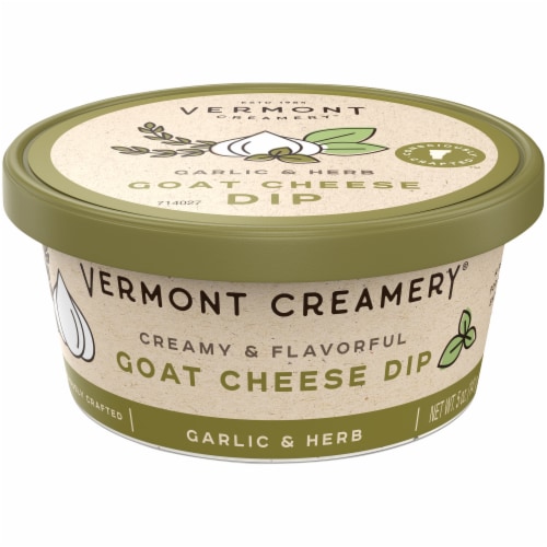 Vermont Creamery Garlic & Herb Goat Cheese Dip Perspective: front