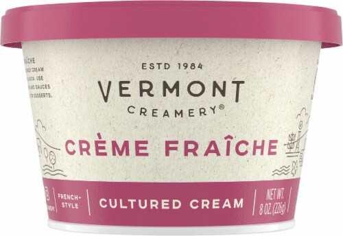 Vermont Creamery® Crème Fraîche French-Style Cultured Cream Perspective: front