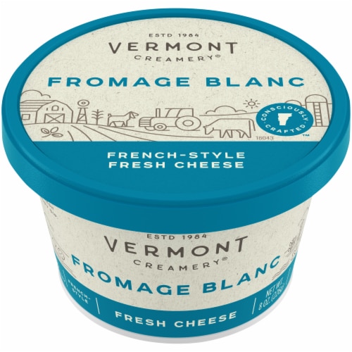 Vermont Creamery Fromage Blanc French-Style Fresh Cheese Perspective: front