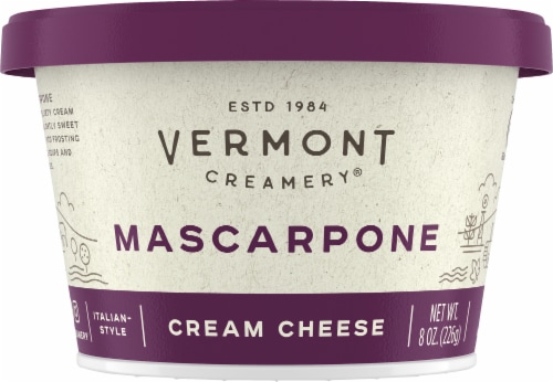 Vermont Creamery Italian-Style Mascarpone Cheese Perspective: front