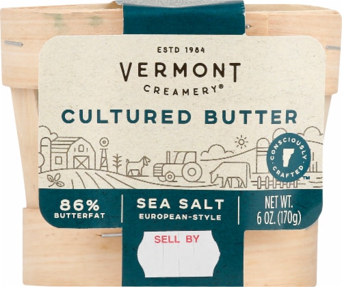 Vermont Creamery Sea Salt Cultured Butter, 6 oz - Ralphs