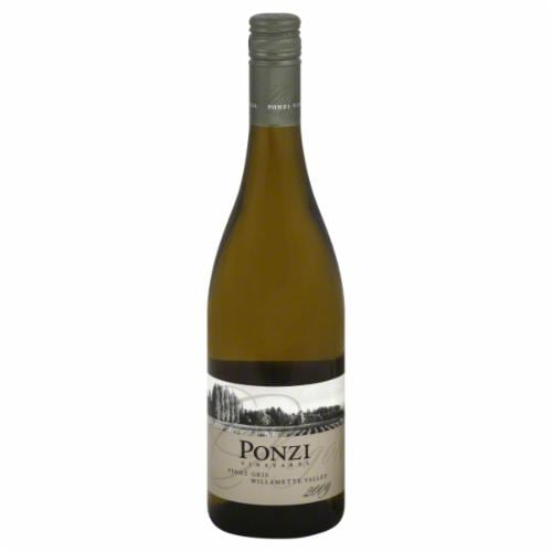 Ponzi Vineyards Pinot Gris Perspective: front