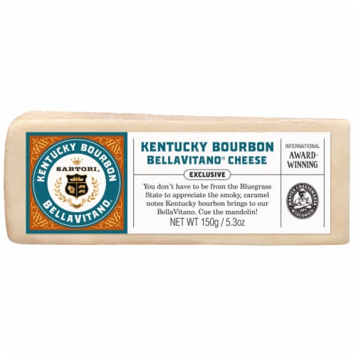 Sartori BellaVitano Kentucky Bourbon Cheese Perspective: front