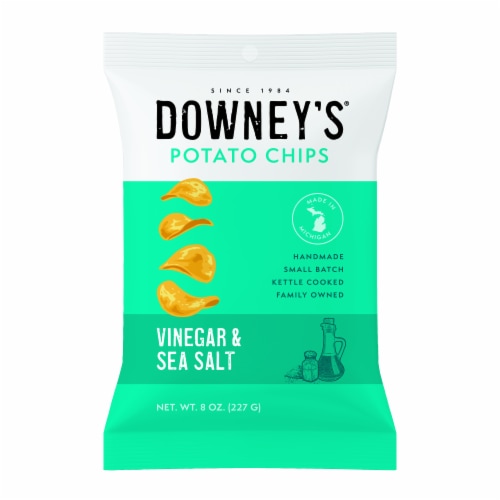 Downey's® Vinegar & Sea Salt Kettle Cooked Potato Chips Perspective: front