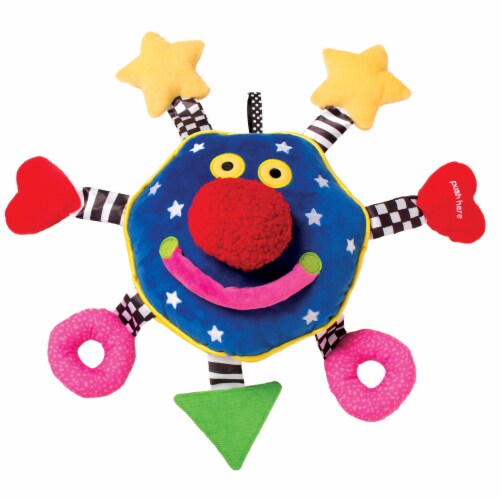 Manhattan Toy Whoozit Rattle and Squeaker Sound Developmental Baby Toy Perspective: front