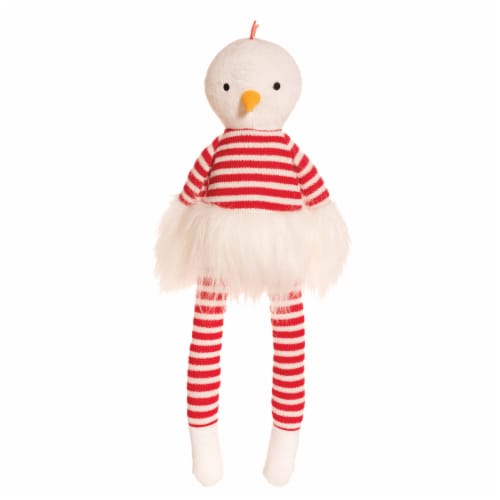 Manhattan Toy Luxe Twiggies Carl 16.5" Chicken Stuffed Animal Perspective: front