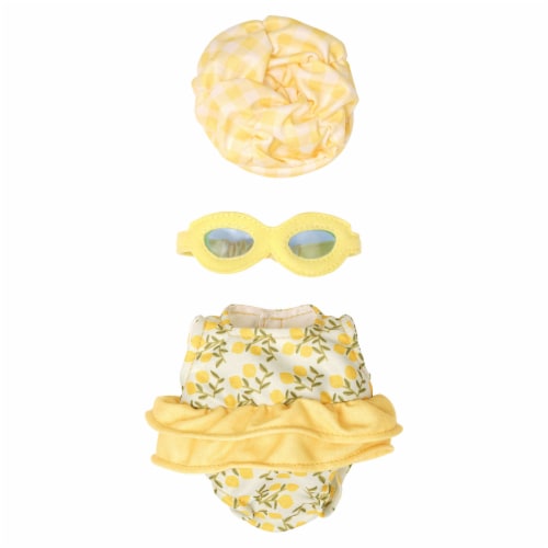 Manhattan Toy Wee Baby Stella Fun in the Sun 3 Piece Doll Swimming Outfit for 12" Dolls Perspective: front