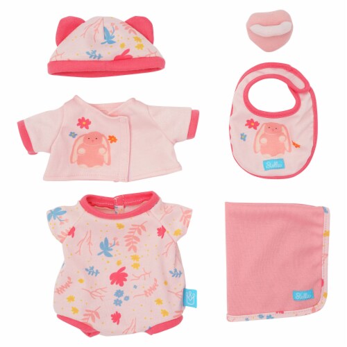 Manhattan Toy Baby Stella Welcome Baby 6 Piece Bringing Home Baby Doll Set Perspective: front