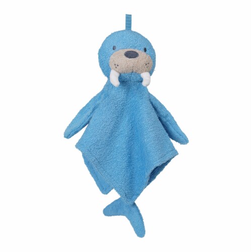 Manhattan Toy Walter Walrus Scrub-a-Dubbie Bathtime Puppet Washcloth Perspective: front