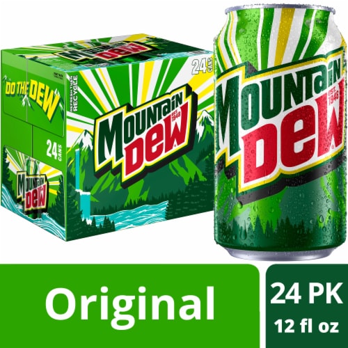 Mountain Dew® Soda Cans Perspective: front