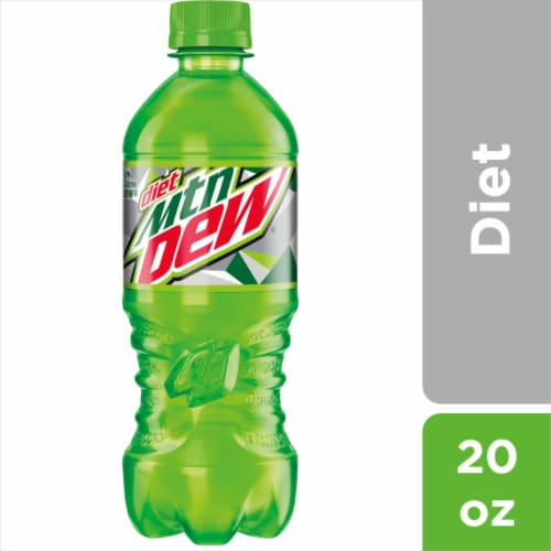 Diet Mountain Dew® Soda Bottle Perspective: front