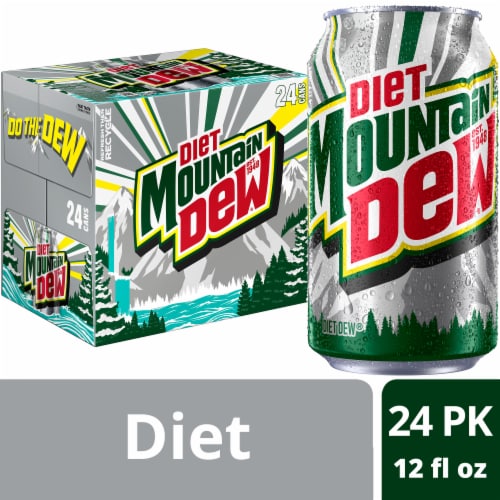 Diet Mountain Dew® Soda Cans Perspective: front