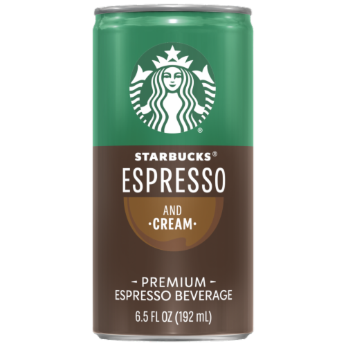 Starbucks DoubleShot Espresso &amp; Cream Premium Espresso Beverage, 6.5 fl ...