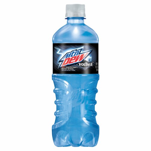 Mountain Dew Voltage Raspberry Citrus Soda Perspective: front