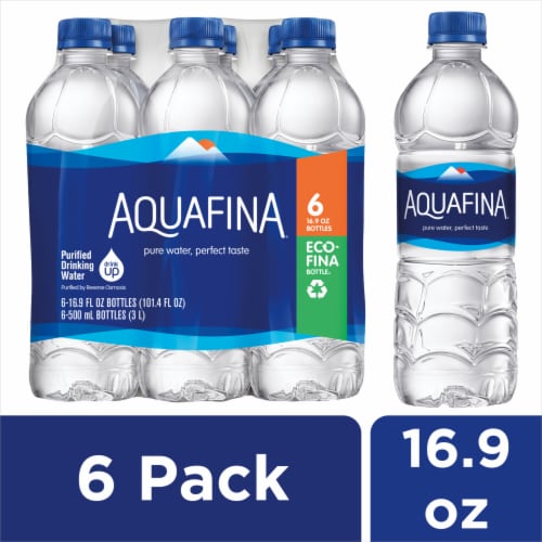 Aquafina® Purified Drinking Bottled Water, 6 bottles / 16.9 fl oz - Ralphs