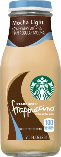 Starbucks Frappuccino Mocha Light Iced Coffee Drink Perspective: front