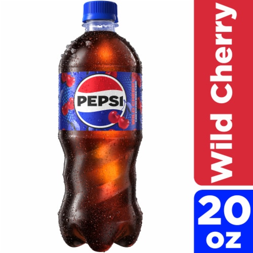 Pepsi Cola® Wild Cherry Soda Bottle, 20 fl oz - Pay Less Super Markets