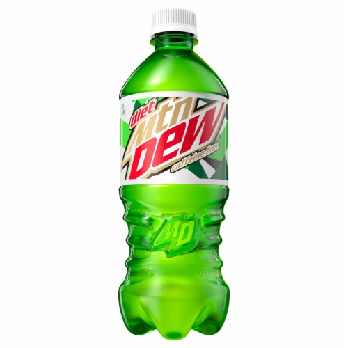 Mountain Dew Diet Caffeine Free Soda Perspective: front
