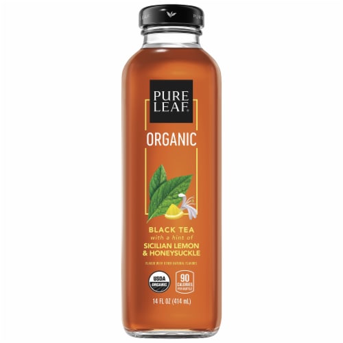 Pure Leaf Organic Sicilian Lemon and Honeysuckle Black Tea Perspective: front