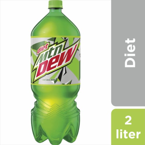 Diet Mountain Dew® Soda Bottle Perspective: front