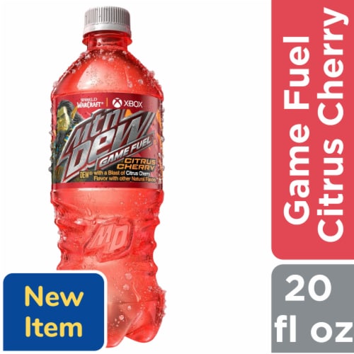 Mountain Dew Citrus Cherry Flavor Soda, 20 fl oz Harris Teeter