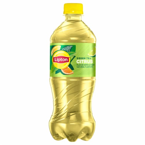 Lipton® Iced Green Tea with Citrus Bottle Perspective: front