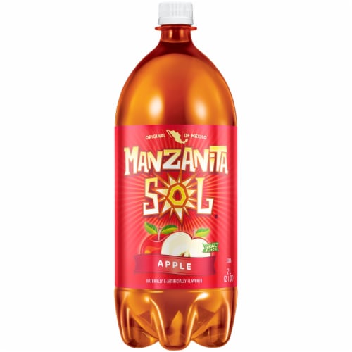 Manzanita Sol® Apple Soda Bottle Perspective: front